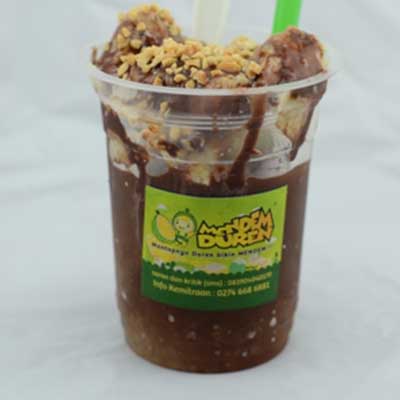 Es Mendem Duren Coklat 1 Durian dengan Topping Keju Gambar 1