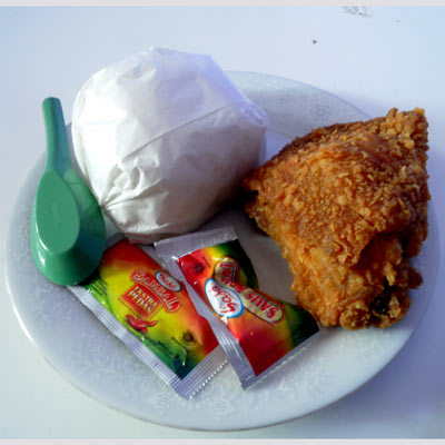 Ayam Goreng Paha Atas Dengan Nasi OLIVE Fried Chicken Gambar 1