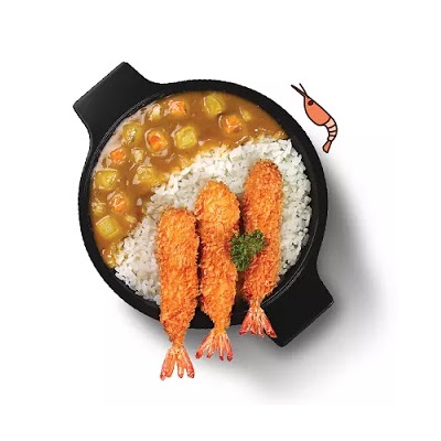 Japanese Curry Prawn Mixbowl Combo AW Gambar 1