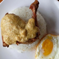 Nasi Ayam Saos Telor Asin Warunk Upnormal Gambar 1