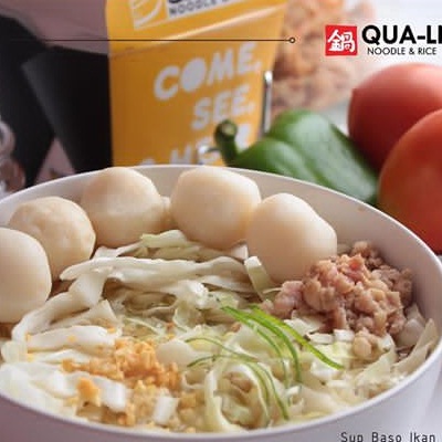 Soup Bakso Ikan Qua Li Noodle and Rice Gambar 1