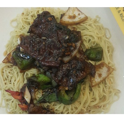 Mie Hongkong Sapi Lada Hitam Qua Li Noodle and Rice Gambar 1