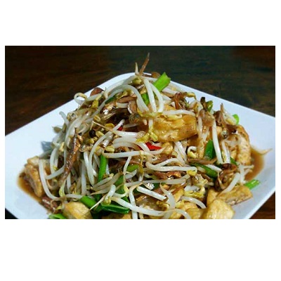 Cah Tauge dan Ikan Teri Qua Li Noodle and Rice Gambar 1