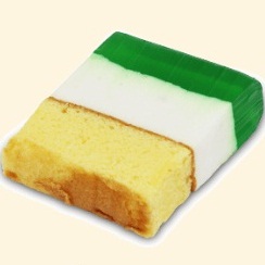 Layer Cake Pandan Pudding Roti Kecil Gambar 1