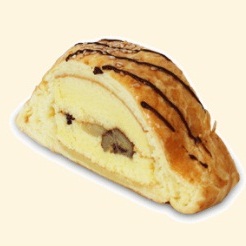 Banana Danish Slice Pastry Roti Kecil Gambar 1