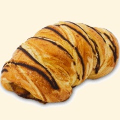 Choco Banana Croissant Pastry Roti Kecil Gambar 1