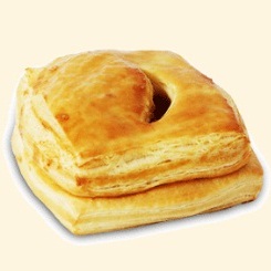 Pineapple Croissant Pastry Roti Kecil Gambar 1