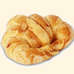 Plain Croissant Pastry Roti Kecil Gambar 1