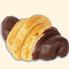 Chocolate Croissant Pastry Roti Kecil Gambar 1