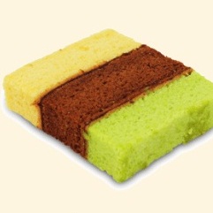 Lapis Pandan Slice Cake Roti Kecil Gambar 1