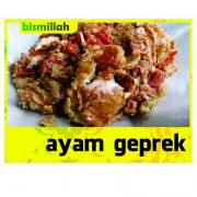 Ayam Geprek Kedai Bismillah Dengan Nasi